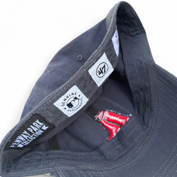 Red Sox Blue Baseball Cap Hat Fitted OSFM Unisex - Picture 6 of 6